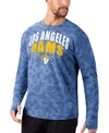 MSX BY MICHAEL STRAHAN MEN'S ROYAL LOS ANGELES RAMS CAMO PERFORMANCE LONG SLEEVE T-SHIRT