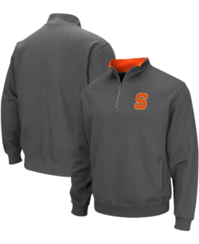 Colosseum Men's Charcoal Syracuse Orange Tortugas Team Logo Quarter-zip Jacket