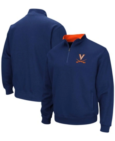 Colosseum Men's Navy Virginia Cavaliers Tortugas Team Logo Quarter-zip Jacket