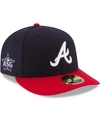 NEW ERA MEN'S NAVY ATLANTA BRAVES 2021 MLB ALL-STAR GAME WORKOUT SIDEPATCH LOW PROFILE 59FIFTY FITTED HAT