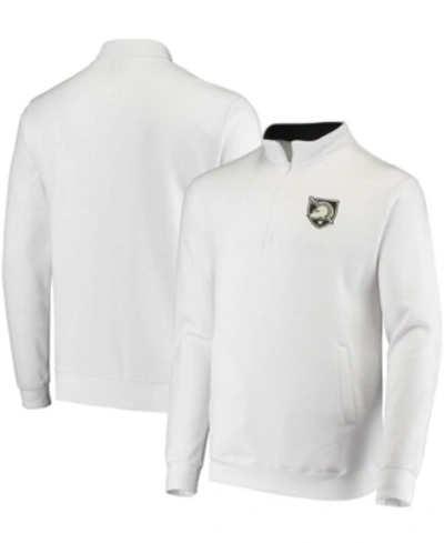 Colosseum Men's White Army Black Knights Tortugas Logo Quarter-zip Jacket