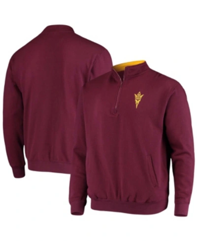 Colosseum Men's Maroon Arizona State Sun Devils Tortugas Logo Quarter-zip Jacket