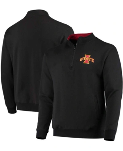 Colosseum Men's Black Iowa State Cyclones Tortugas Logo Quarter-zip Jacket