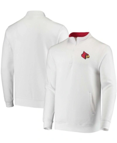 Colosseum Men's White Louisville Cardinals Tortugas Logo Quarter-zip Jacket