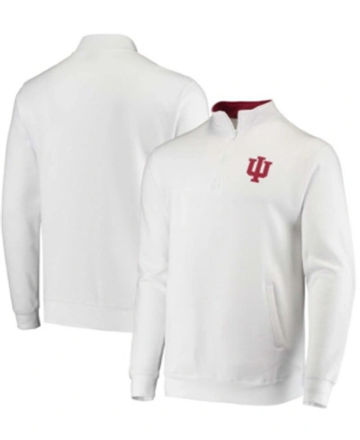 Colosseum Men's White Indiana Hoosiers Tortugas Logo Quarter-zip Jacket