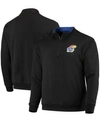 Colosseum Men's Black Kansas Jayhawks Tortugas Logo Quarter-zip Jacket In Black