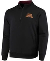 Colosseum Men's Black Minnesota Golden Gophers Tortugas Logo Quarter-zip Jacket In Black