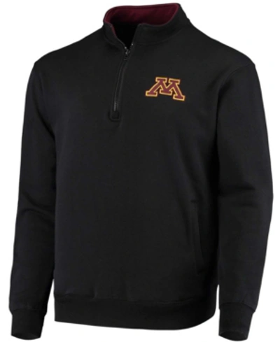 Colosseum Men's Black Minnesota Golden Gophers Tortugas Logo Quarter-zip Jacket