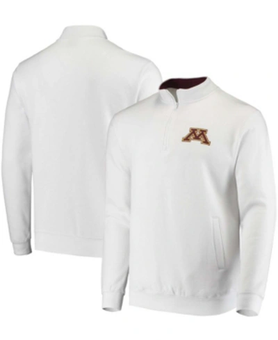 Colosseum Men's White Minnesota Golden Gophers Tortugas Logo Quarter-zip Jacket