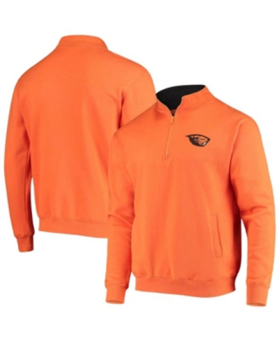 COLOSSEUM MEN'S ORANGE OREGON STATE BEAVERS TORTUGAS LOGO QUARTER-ZIP JACKET