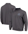 Colosseum Men's Charcoal Georgetown Hoyas Tortugas Logo Quarter-zip Jacket In Charcoal