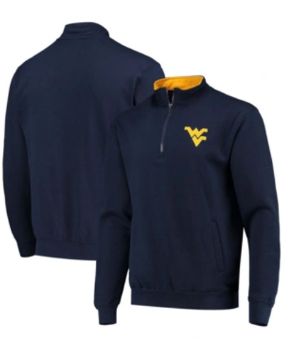 Colosseum Men's Navy West Virginia Mountaineers Tortugas Logo Quarter-zip Jacket