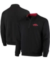 Colosseum Men's Black Arkansas Razorbacks Tortugas Logo Quarter-zip Jacket In Black