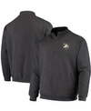 Colosseum Men's Charcoal Army Black Knights Tortugas Logo Quarter-zip Jacket In Charcoal
