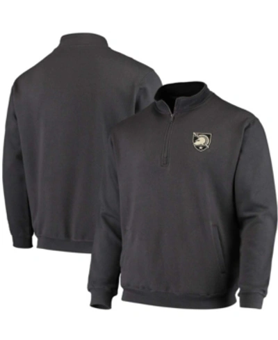 Colosseum Men's Charcoal Army Black Knights Tortugas Logo Quarter-zip Jacket
