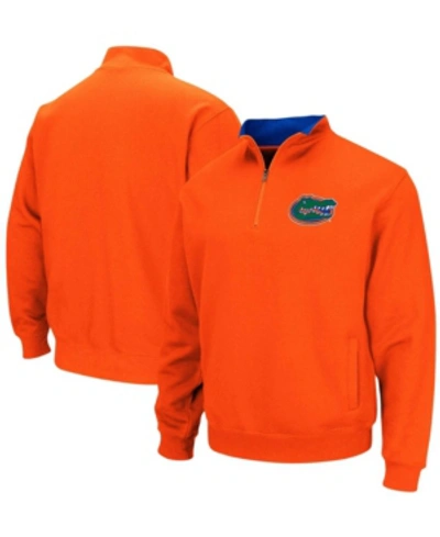 Colosseum Men's Orange Florida Gators Tortugas Logo Quarter-zip Pullover Jacket