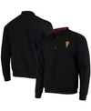 Colosseum Men's Black Arizona State Sun Devils Tortugas Logo Quarter-zip Jacket In Black