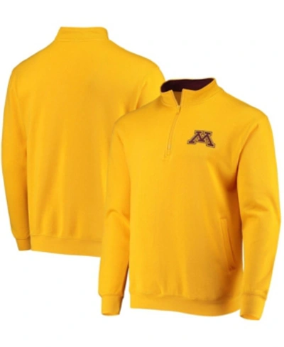 Colosseum Men's Gold-tone Minnesota Golden Gophers Tortugas Logo Quarter-zip Jacket