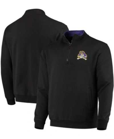 Colosseum Men's Black Ecu Pirates Tortugas Logo Quarter-zip Jacket