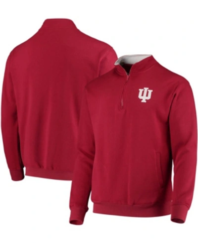 COLOSSEUM MEN'S CRIMSON INDIANA HOOSIERS TORTUGAS LOGO QUARTER-ZIP JACKET