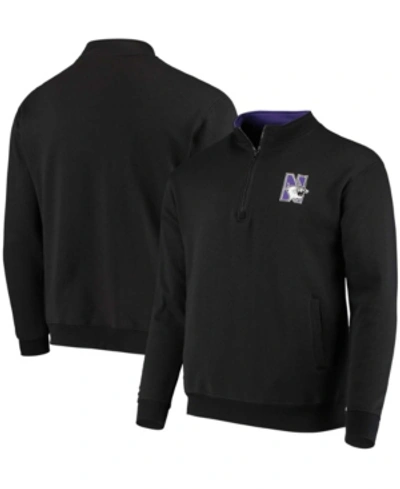 Colosseum Men's Black Northwestern Wildcats Tortugas Logo Quarter-zip Jacket