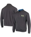 Colosseum Men's Charcoal Ucla Bruins Tortugas Logo Quarter-zip Jacket In Charcoal