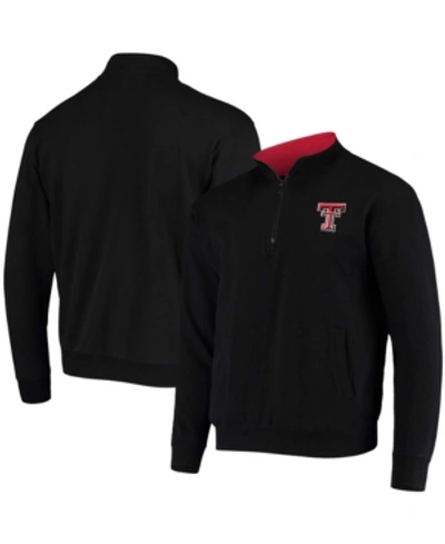 Colosseum Men's Black Texas Tech Red Raiders Tortugas Logo Quarter-zip Jacket