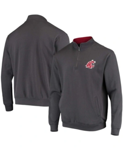 Colosseum Men's Charcoal Washington State Cougars Tortugas Logo Quarter-zip Jacket