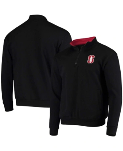 Colosseum Men's Black Stanford Cardinal Tortugas Logo Quarter-zip Jacket