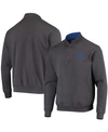 COLOSSEUM MEN'S CHARCOAL AIR FORCE FALCONS TORTUGAS LOGO QUARTER-ZIP JACKET