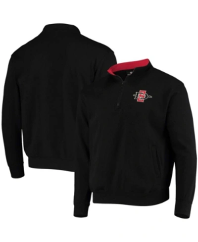 Colosseum Men's Black San Diego State Aztecs Tortugas Logo Quarter-zip Jacket