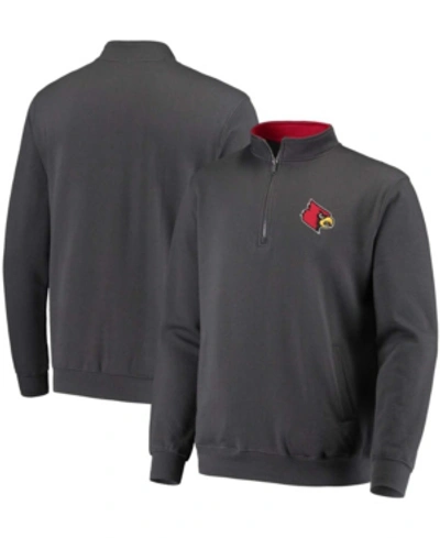 Colosseum Men's Charcoal Louisville Cardinals Tortugas Logo Quarter-zip Jacket