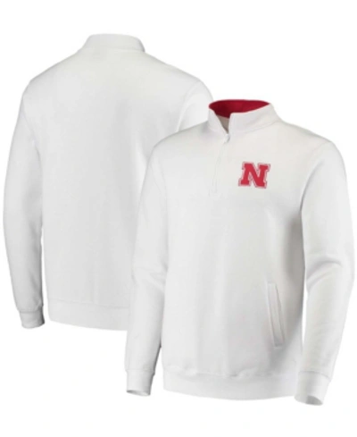 Colosseum Men's White Nebraska Huskers Tortugas Logo Quarter-zip Jacket
