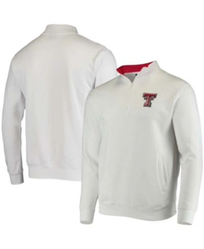 Colosseum Men's White Texas Tech Red Raiders Tortugas Logo Quarter-zip Jacket