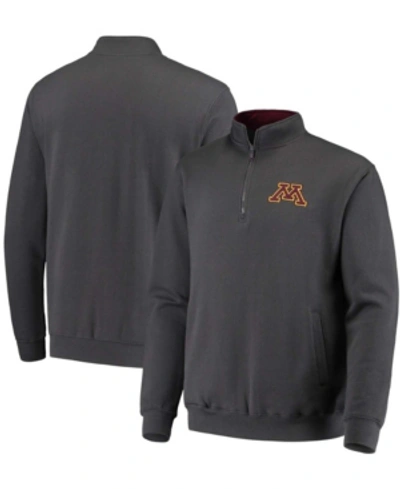 Colosseum Men's Charcoal Minnesota Golden Gophers Tortugas Logo Quarter-zip Jacket