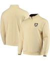 Colosseum Gold Army Black Knights Tortugas Logo Quarter-zip Jacket In Vegas Gold