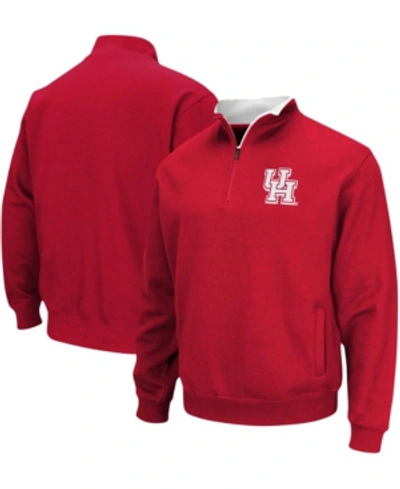 Colosseum Men's Red Houston Cougars Tortugas Logo Quarter-zip Pullover Jacket