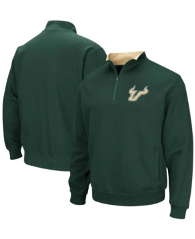 Colosseum Men's Green South Florida Bulls Tortugas Logo Quarter-zip Jacket