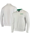 Colosseum Men's White Oregon Ducks Tortugas Logo Quarter-zip Jacket In White