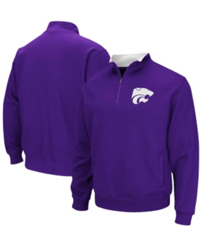 Colosseum Men's Purple Kansas State Wildcats Tortugas Logo Quarter-zip Jacket