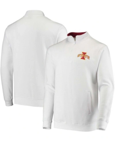 Colosseum Men's White Iowa State Cyclones Tortugas Logo Quarter-zip Jacket