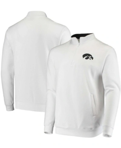 Colosseum Men's White Iowa Hawkeyes Tortugas Logo Quarter-zip Jacket
