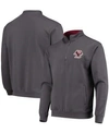 Colosseum Men's Charcoal Boston College Eagles Tortugas Logo Quarter-zip Pullover Jacket In Charcoal