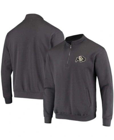 Colosseum Men's Charcoal Colorado Buffaloes Tortugas Logo Quarter-zip Jacket