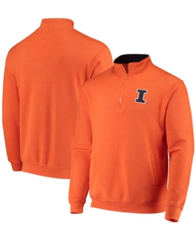 Colosseum Men's Orange Illinois Fighting Illini Tortugas Logo Quarter-zip Jacket