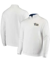 Colosseum Men's White Pitt Panthers Tortugas Logo Quarter-zip Jacket In White