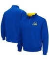 Colosseum Men's Royal Delaware Fightin' Blue Hens Tortugas Logo Quarter-zip Pullover Jacket In Royal