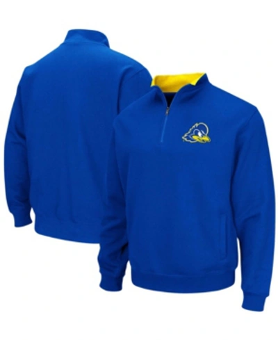 Colosseum Men's Royal Delaware Fightin' Blue Hens Tortugas Logo Quarter-zip Pullover Jacket