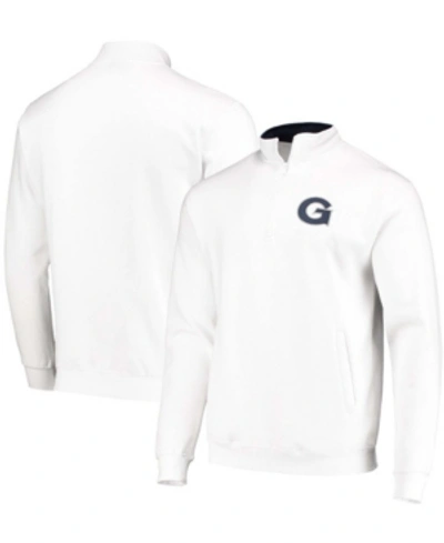 Colosseum Men's White Georgetown Hoyas Tortugas Logo Quarter-zip Jacket