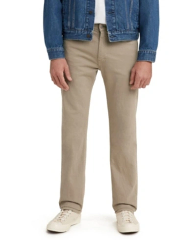 Levi's Men's 505 Regular Eco Ease Straight Fit Jeans In Tan/beige